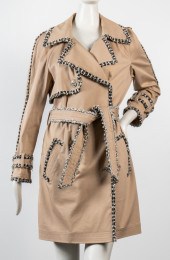 CHANEL TRENCH COAT WITH TWEED