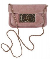 CHANEL VELVET QUILTED PINK 2.5