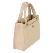 CHANEL VINTAGE BEIGE LEATHER D