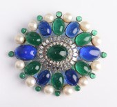 CHANEL VINTAGE BROOCH WITH GRI