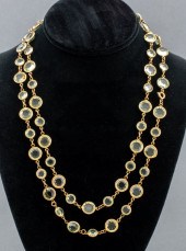 CHANEL VINTAGE GOLD-TONE CRYST
