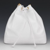 CHANEL WHITE CAVIAR LEATHER BU