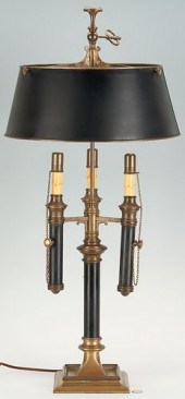 CHAPMAN BOUILLOTTE BRASS LAMP