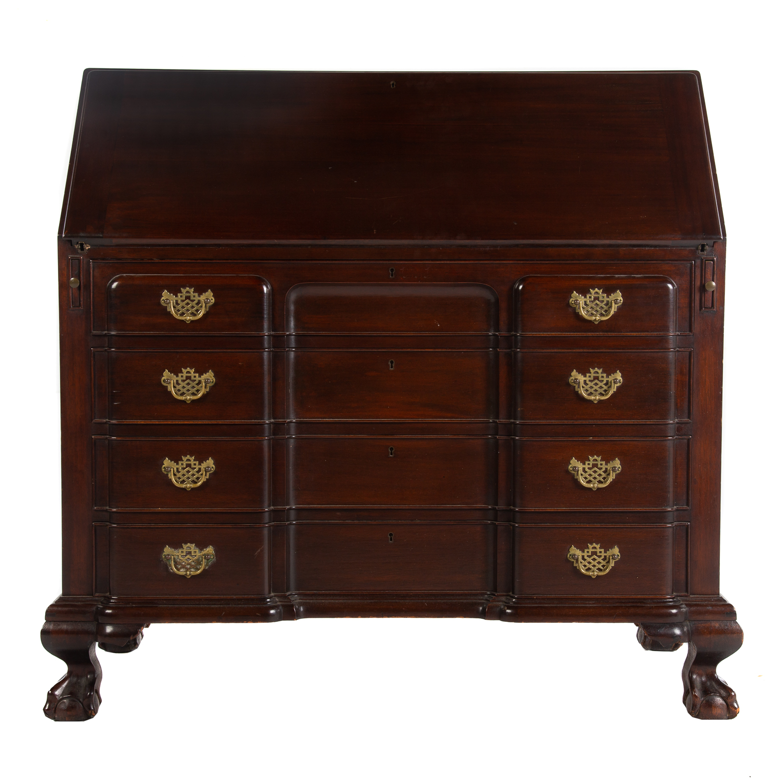 CHARAK MAHOGANY BLOCK FRONT DESK