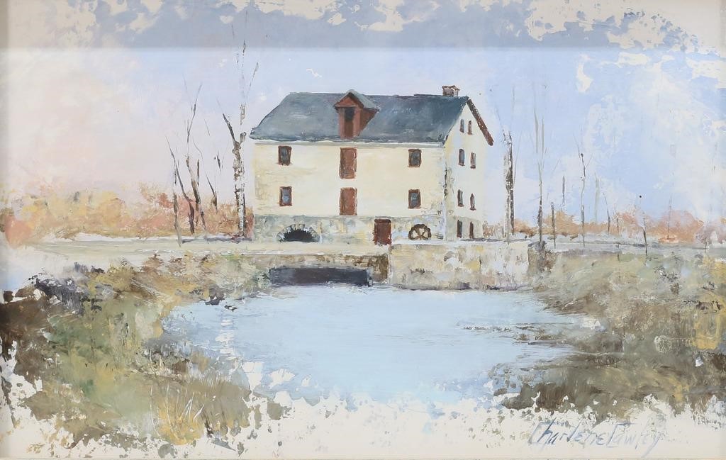 CHARLENE CAWLEY ACRYLIC ON PAPER
