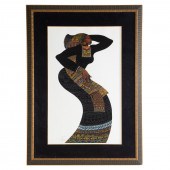 CHARLES A. BIBBS. "LADY IN BLA