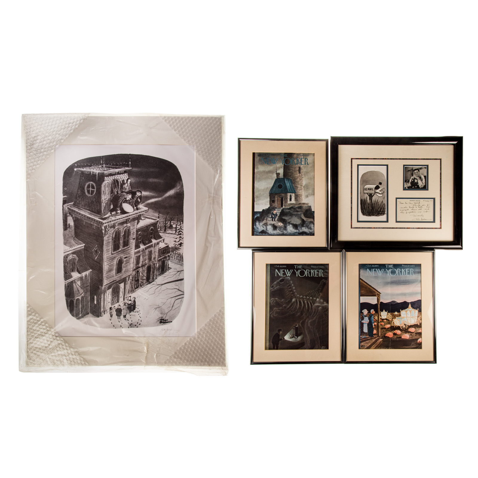 CHARLES ADDAMS, AUTOGRAPH, PRINT