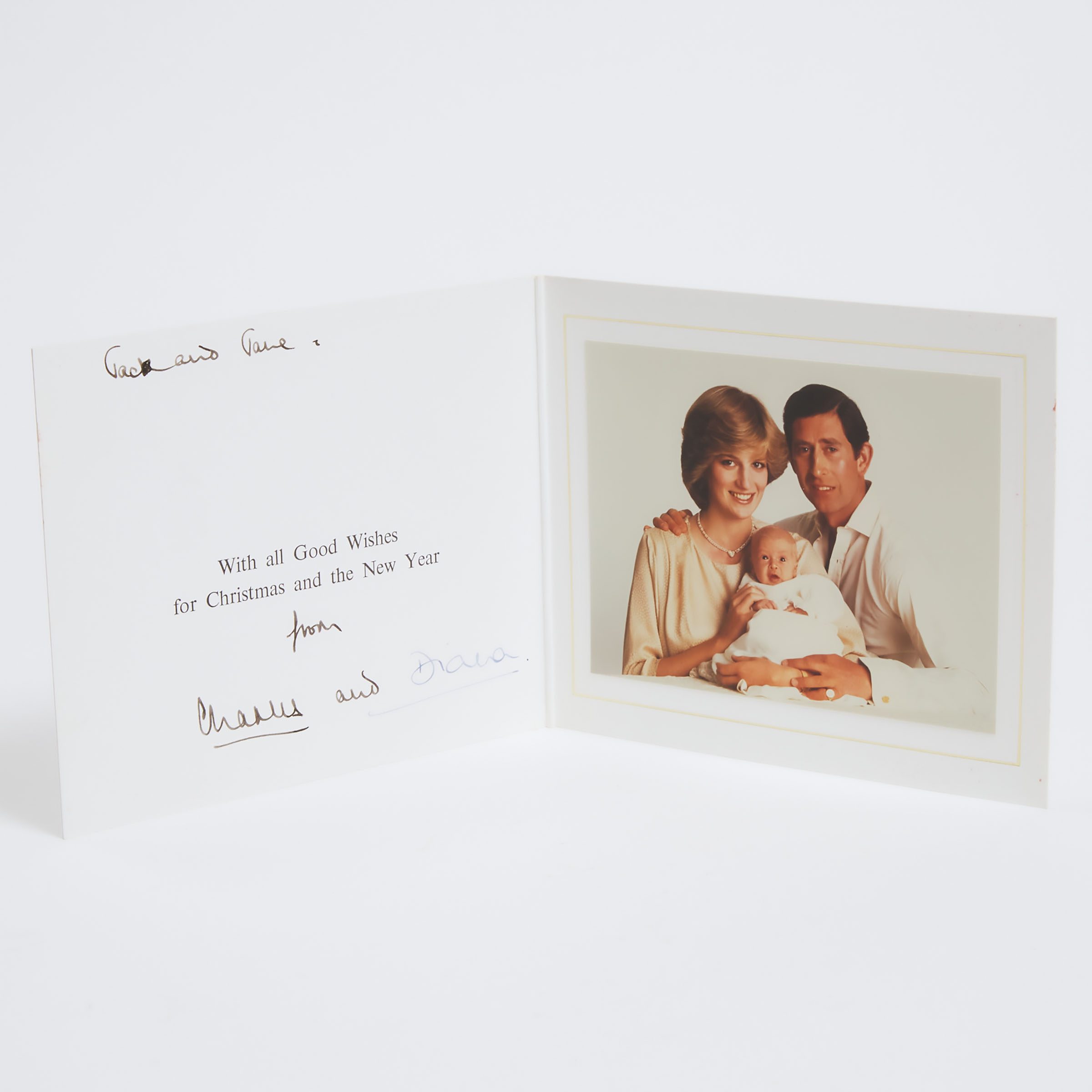 Charles and Diana Christmas Card,
