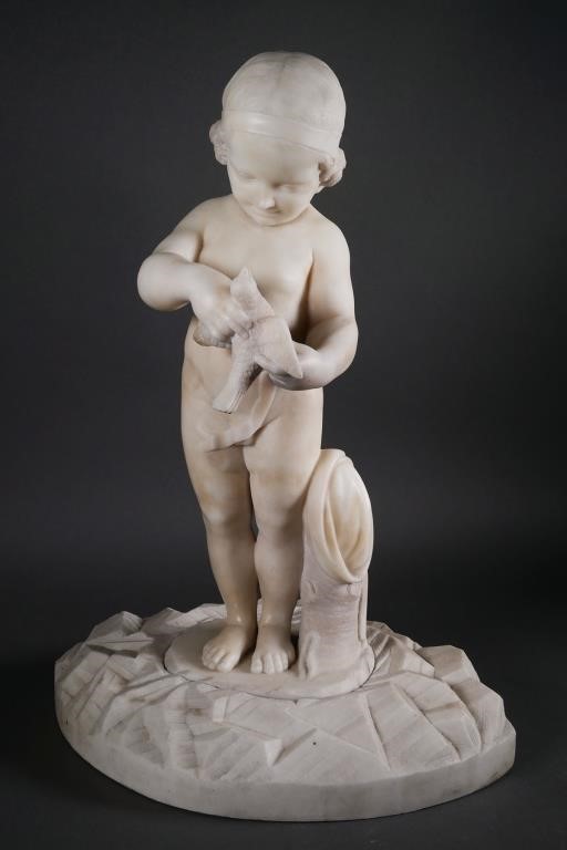 CHARLES-ANTOINE BRIDAN MARBLE BOY W
