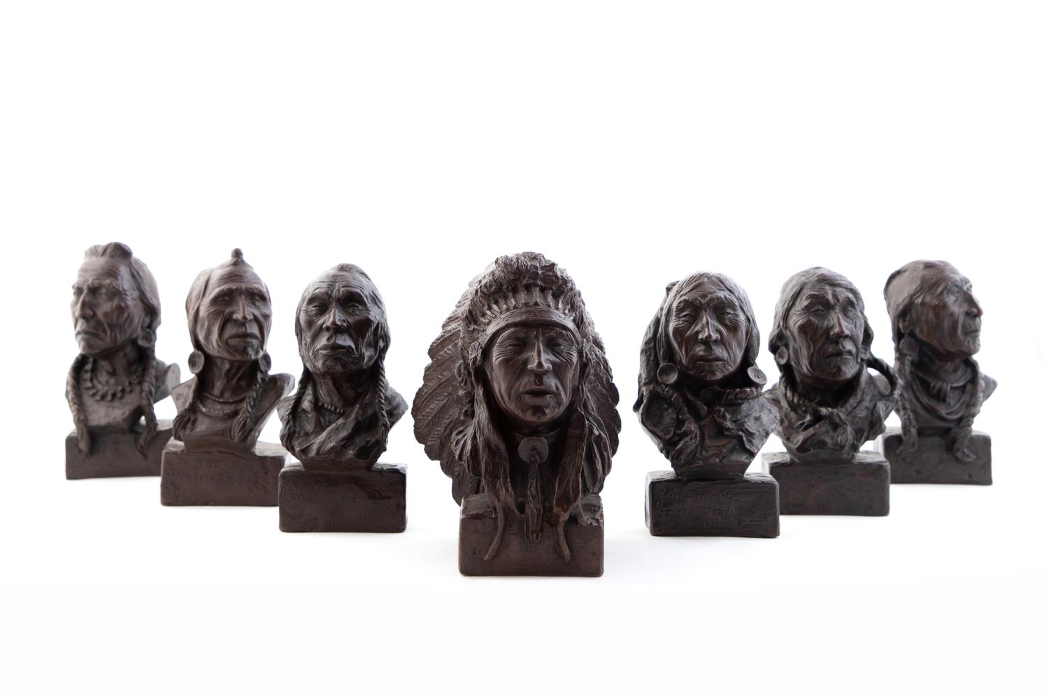 CHARLES BIEL, "7 PIEGANS", NATIVE