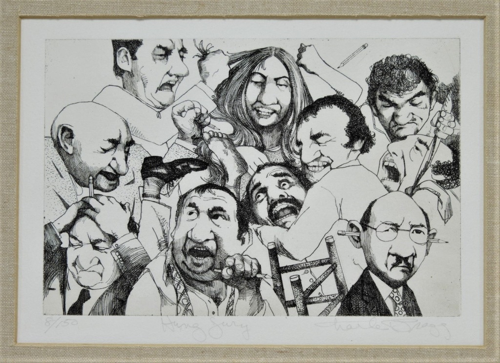 CHARLES BRAGG HUNG JURY SATIRICAL