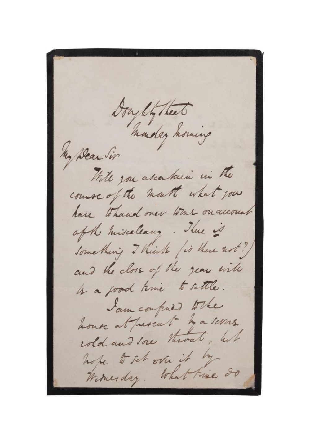 CHARLES DICKENS HANDWRITTEN AND