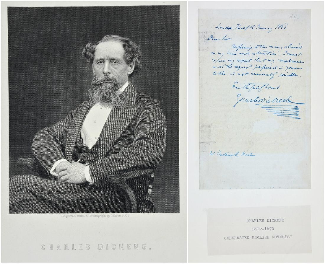 CHARLES DICKENS, HANDWRITTEN LETTER