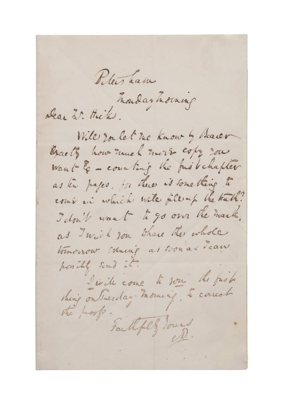 CHARLES DICKENS TWICE SIGNED