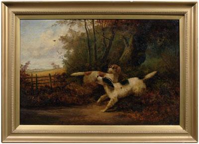 Charles Dudley sporting painting: