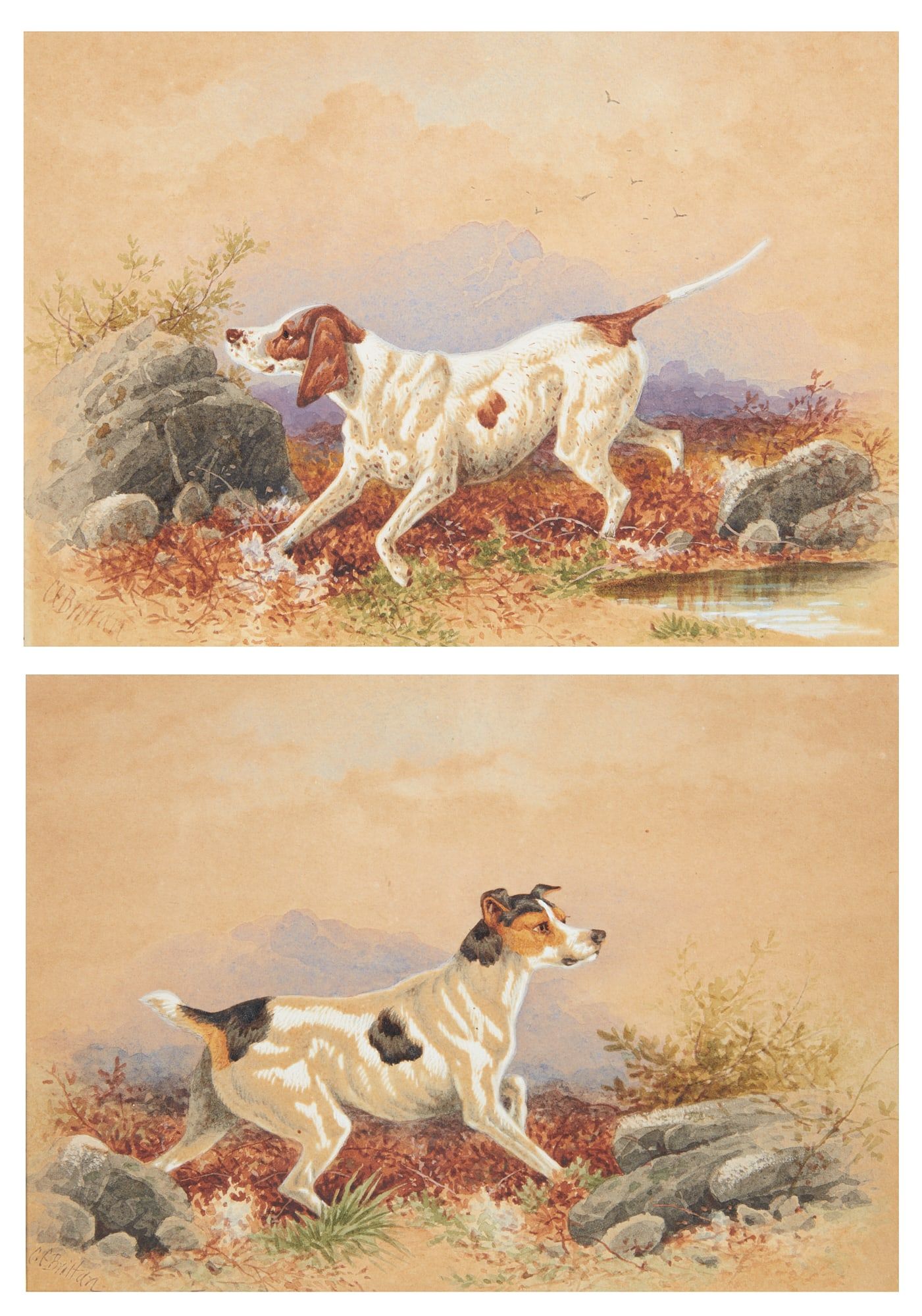 CHARLES EDWARD BRITTAN, DOGS IN