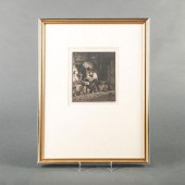 CHARLES EMILE JACQUE FRAMED ET