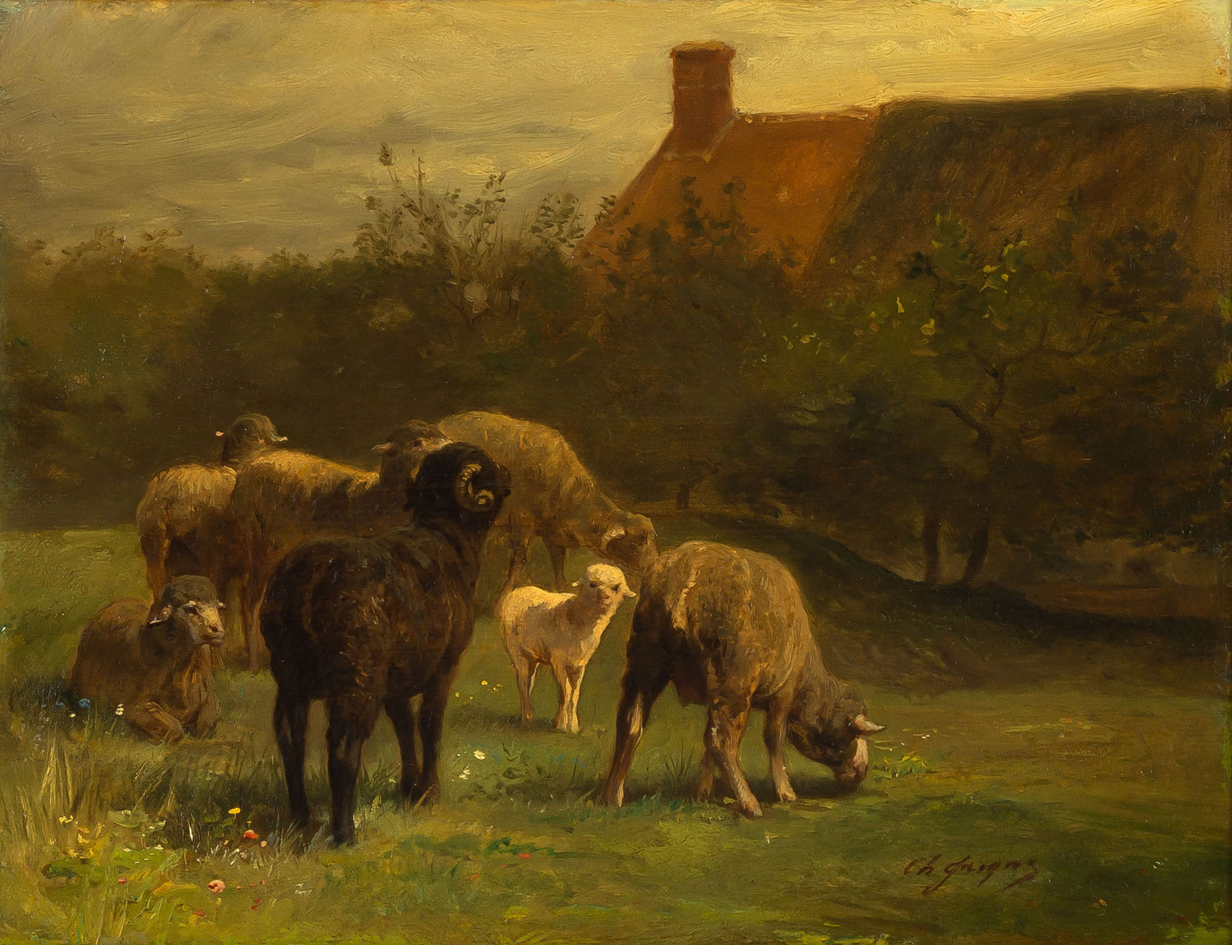 CHARLES-EMILE JACQUE (FRENCH,