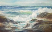 CHARLES F. SCHOLLE OIL ON CANV