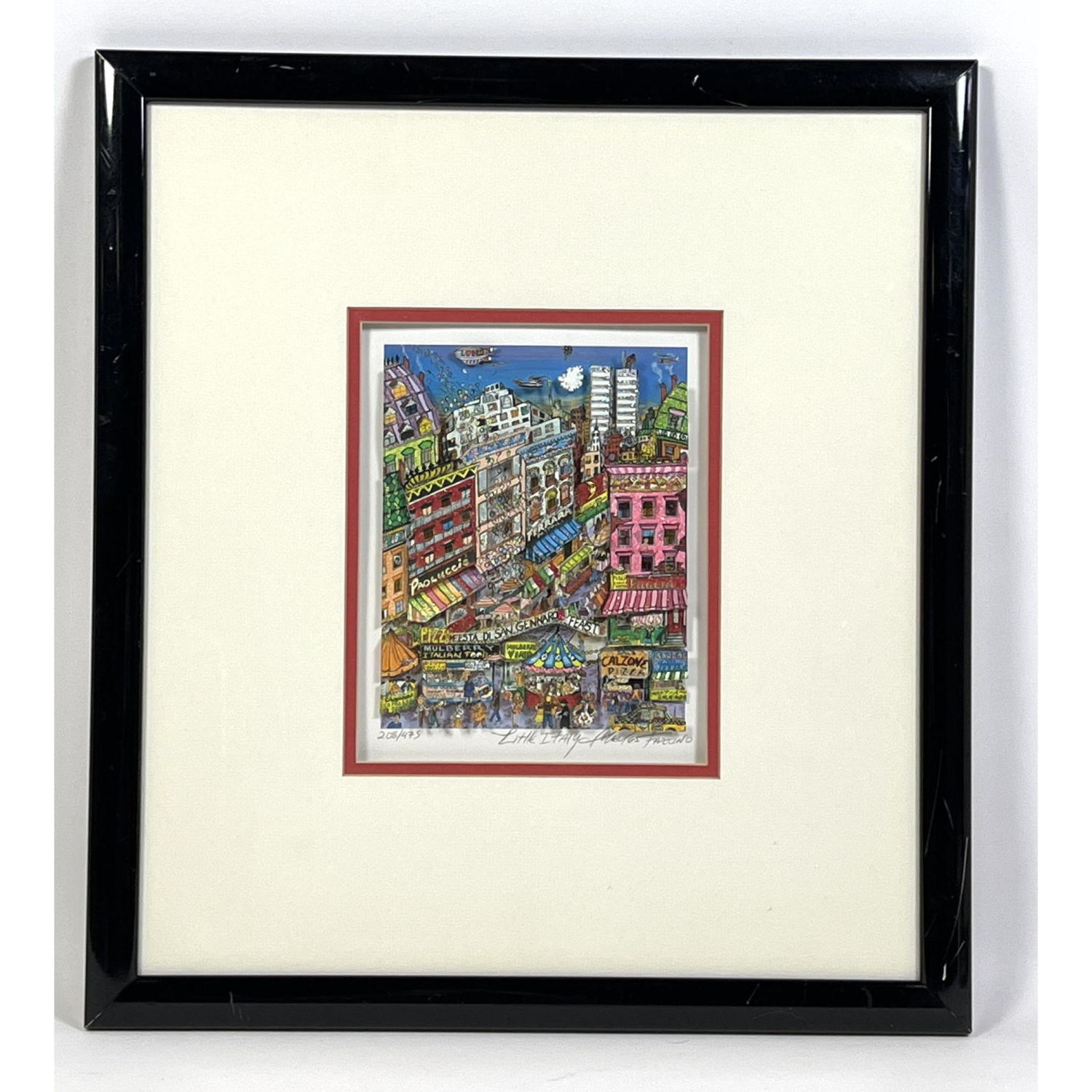 CHARLES FAZZINO "Little Italy" 3D