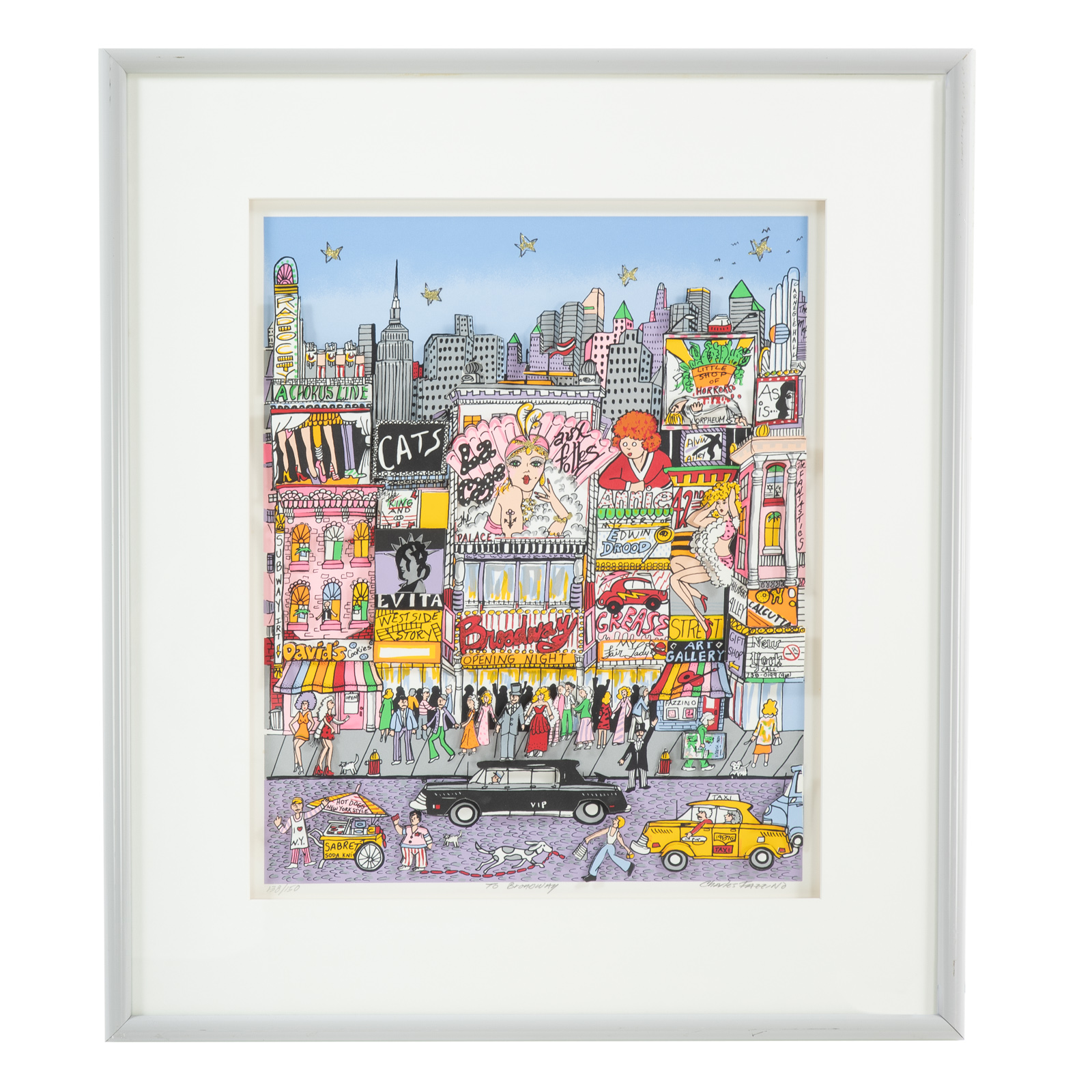 CHARLES FAZZINO. "TO BROADWAY," 3-D