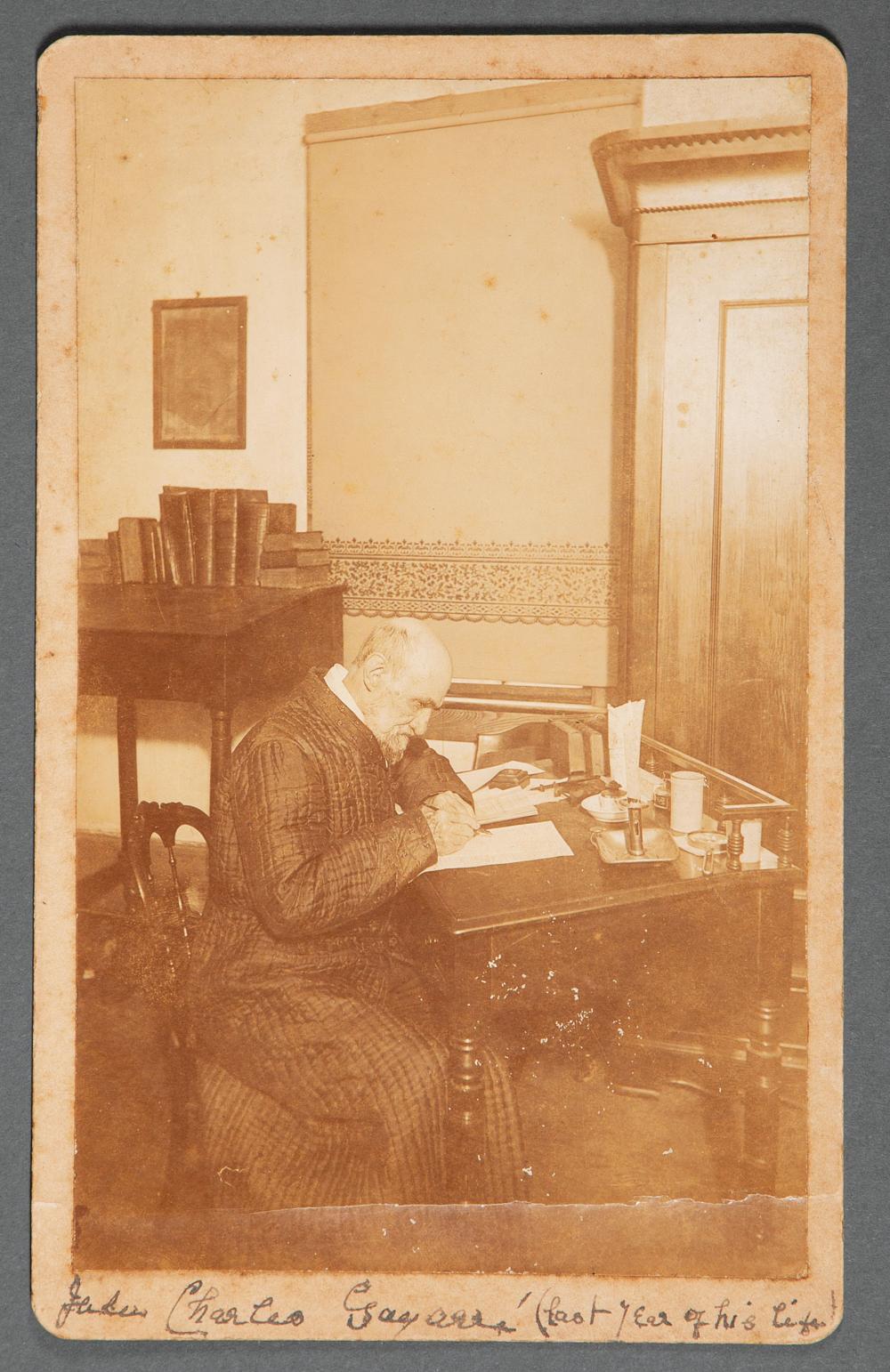 CHARLES GAYARRé INSCRIBED PHOTO