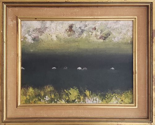 CHARLES GREEN SHAW OIL ON BOARD,