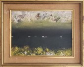 CHARLES GREEN SHAW OIL ON BOAR
