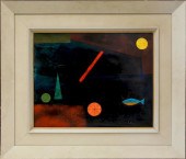 CHARLES GREEN SHAW OIL ON PANE