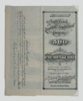 Charles H. Dow signed bond, $5