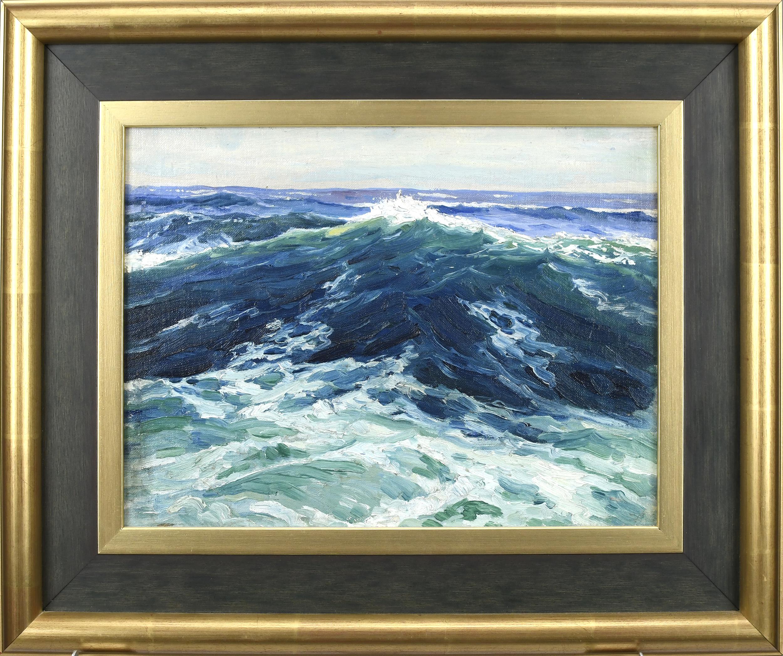CHARLES H. WOODBURY OIL ON BOARD,