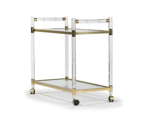CHARLES HOLLIS JONES LUCITE & BRASS