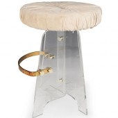 CHARLES HOLLIS LUCITE STOOLDES