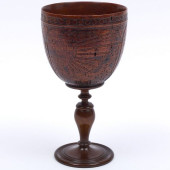 CHARLES I CARVED PEARWOOD FIGU