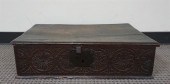 CHARLES II OAK BIBLE BOX, H: 6