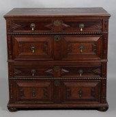 CHARLES II OAK CHEST OF DRAWER