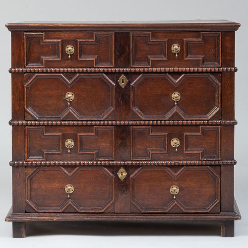 CHARLES II OAK CHEST OF DRAWERS35