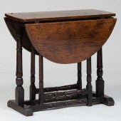 CHARLES II OAK GATELEG TABLE27