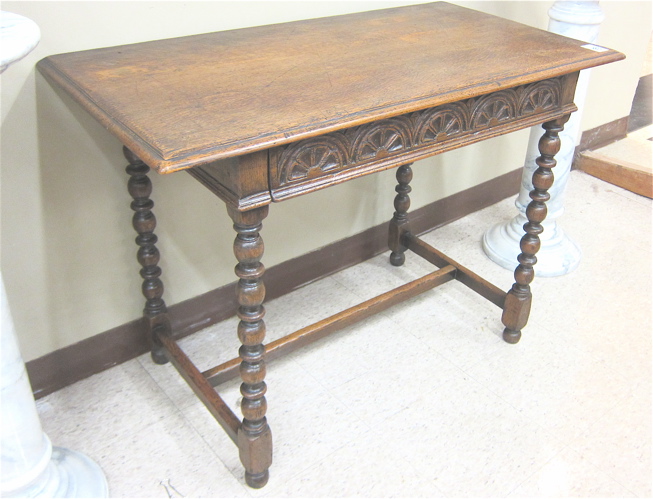 CHARLES II REVIVAL OAK WRITING