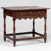 CHARLES II RUSTIC OAK AND ELM