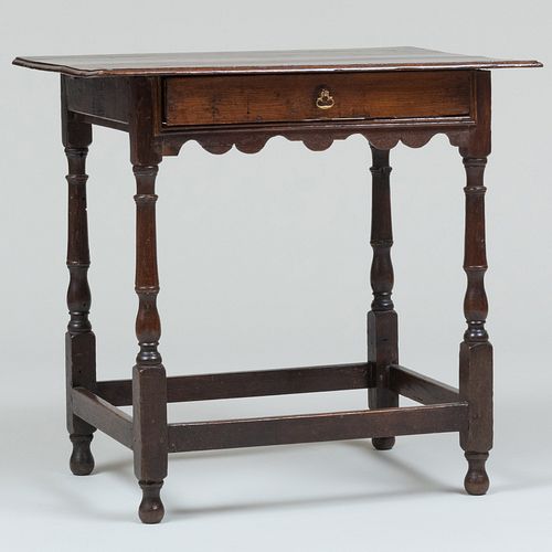 CHARLES II RUSTIC OAK TABLE28 1/2 x
