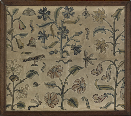 Charles II stumpwork embroidery