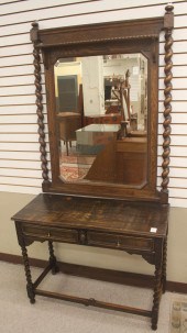 CHARLES II STYLE OAK CONSOLE T