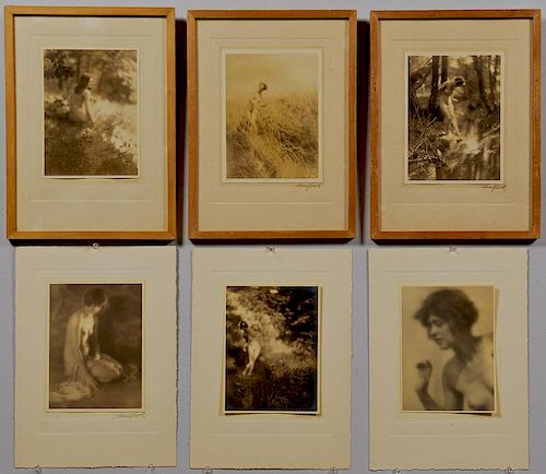CHARLES J. COOK GELATIN PRINTS,