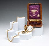 CHARLES JACOT 18K HUNTING CASE