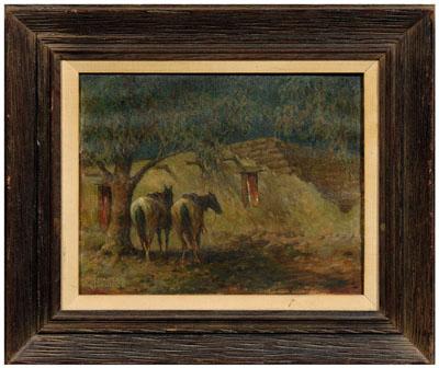Charles Jellicoe painting, two