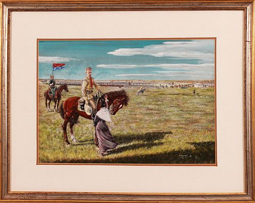 CHARLES KEMPER TEMPERA ON ARTIST