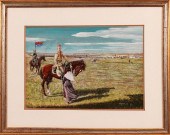 CHARLES KEMPER TEMPERA ON ARTI
