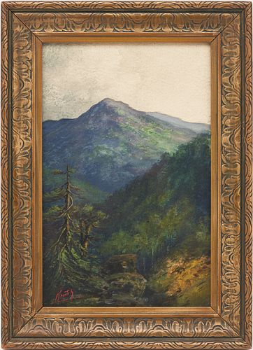 CHARLES KRUTCH WATERCOLOR, SMOKY