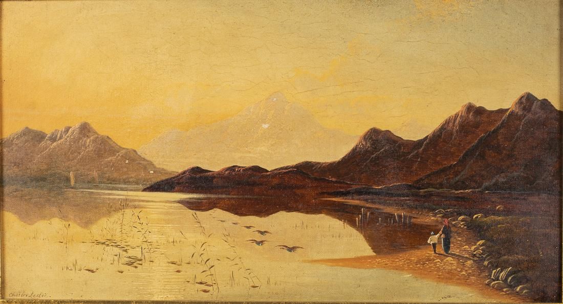 CHARLES LESLIE, TWO LANDSCAPE